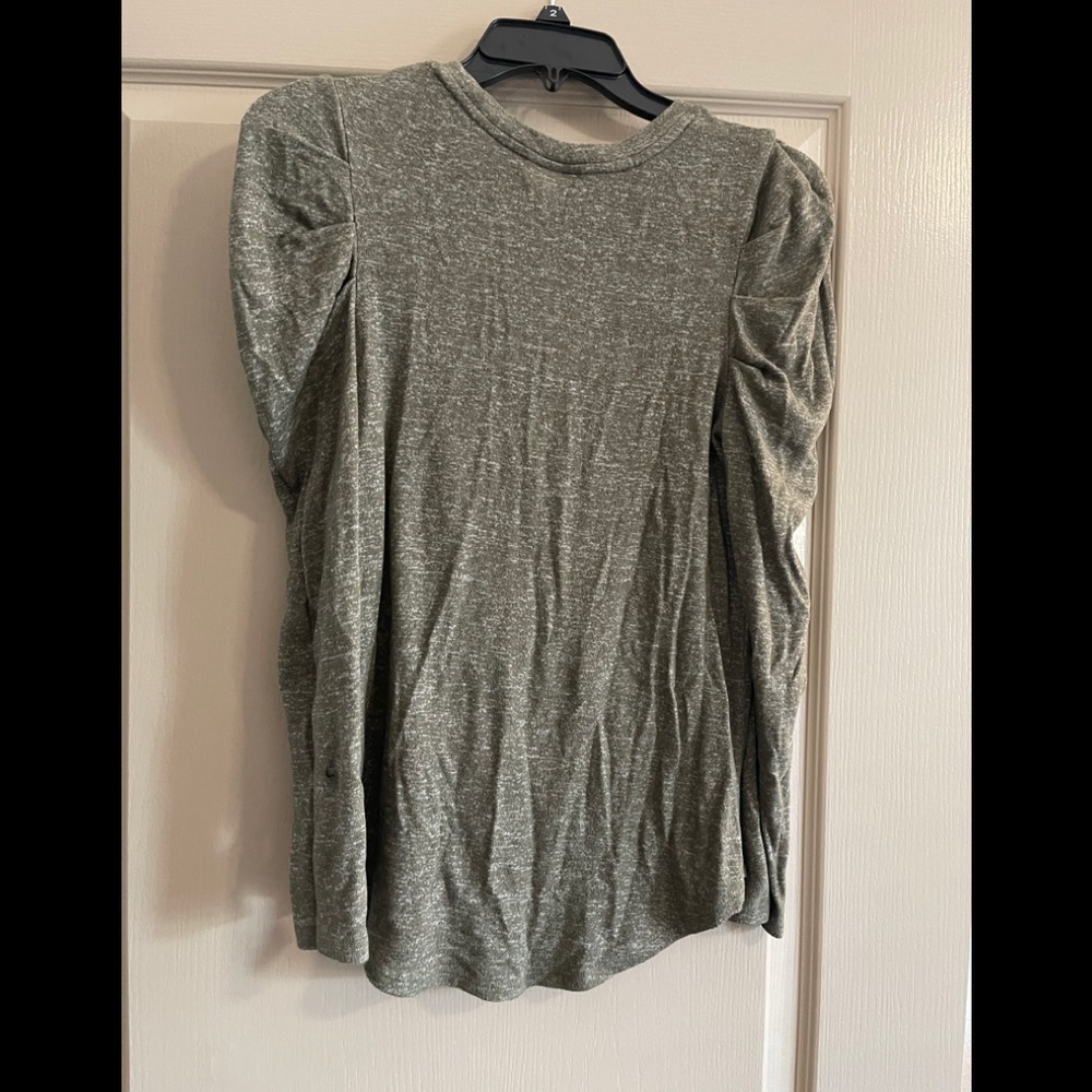 Green Ruffled Sweater